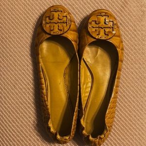 Tory Burch Alligator Skin Flats